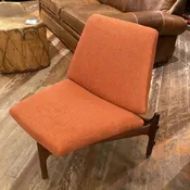 (1/2) 1950 Triangular Low Profile Chair by John Keal for Brown Saltman