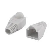 Best 100 pcs Cat5e/Cat6/RJ45 Ethernet Cable Connector Strain Relief Boots Gray