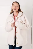 Alpine Dream Sherpa Coat in White