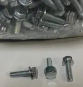 409-035-453-Q1000 Hex Bolt Integrated Washer, M4 X 16mm, 8.8, DIN933, chromated steel, 1000 pcs