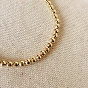 18k Gold Filled Large Bead Bracelet