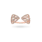 18K Pink Gold Korloff Diamond “Let Me Out” Open Ring