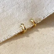 18k Gold Filled Mini Rounded Hoop Earring