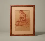 1920S ITALIAN NUDE FIGURE STUDY BY FELICE CARENA (1879-1966)