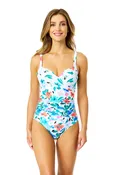 Anne Cole Fiore Underwire Surplice One-Piece Swimsuit