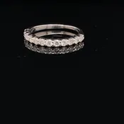 0.30CTW 14K White Gold Wedding Band