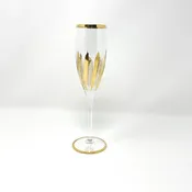 24K Gold Champagne Flute Anniversary Edition, 7oz — Poppi Italian Leather