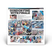 Daytona 500 2015: "Gordon Fine with Finale" Front Page Print