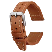 HMS Pueblo Full-Grain Leather Pilot Watch Strap – Badalassi Carlo, Italy