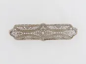 10K-WG DIAMOND BROOCH
