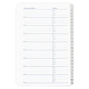 Address-Phone Tabs
