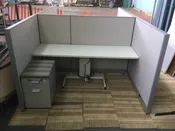 Sit-Stand Table Desks and Knoll Morrison Panels