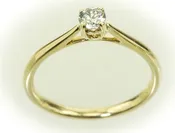 14kt Yellow Gold Lab Diamond Solitaire