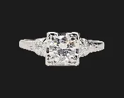 0.72 Carat Vintage Diamond Engagement Ring F VS2