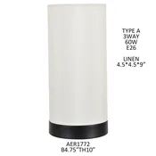 10IN TABLE LAMP, 4PC PK/ 0.74′