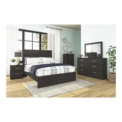 ASHLEY BELACHIME BLACK BEDROOM