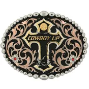 Attitude Tri-Tone Cowboy Up Buckle
