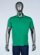 Men's Green Polyester Polo Shirt