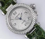 Cartier Pasha C 2324 Stainless Steel 35mm Silver Dial