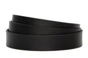 1.25" Black Anson Invincibelt in Leather Grain