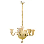 Gold Murano Chandelier by Barovier