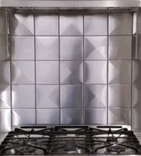 6″ x 6″ Accent 3D Stainless Steel Tile