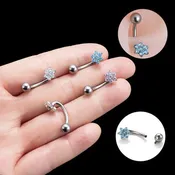 14G Titanium Flower Belly Ring