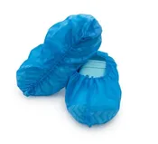 Disposable Medical Shoe Covers, Slip Resistant, Blue, 100 PK