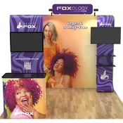 10×10 ft Trade Show Booth with 2 Monitors Mounts-