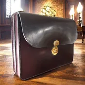 Australian Nut UK English Bridle Leather Briefcase #43