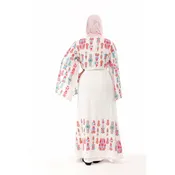 White & Floral Embroidered Maxi Dress