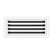 8 Inch - 4 Slot Linear Slot Diffusers - Modern AC Grilles - White