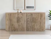 Burma White 4 Door Console