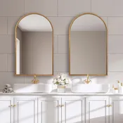 Casa Bella Living Antique Gold Leaf Arch Mirror