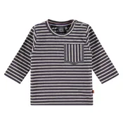 Babyface Baby Boy Long Sleeve Striped Top - Dark Blue