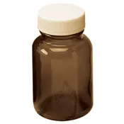 2 oz. Round Amber Spice Jar with Cap 12 count