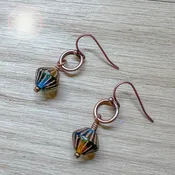 Czech Glass Earring | Bicone Drop