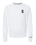 108 Stitches Reading Fightin Phils White R Logo Embroidered Crewneck Sweatshirt