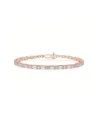 5.57ct Diamond Tennis Bracelet 18k Rose Gold