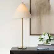 Casa Bella Living Antique Brass Body Pole Table Lamp ~ Set Of 2