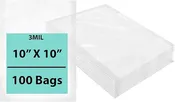 10X10 inches Vacuum Seal Bags for Food Packaging 3 Mil Co-Extruded