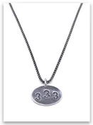 333 Pendant Necklace - Heavy Box