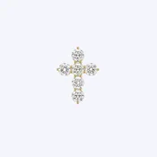 14K Gold Diamond Cross Pendant (HM)