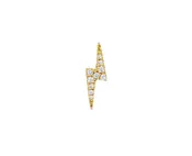 11mm Diamond Lightning Bolt Traditional SINGLE Stud