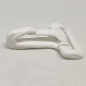 25MM WHITE PLASTIC SNAP HOOK FASTENERS