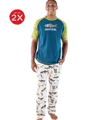 Asleep At The Reel Men's Fish PJ Set