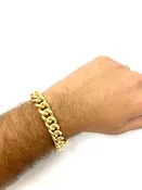 10K 11mm Semi-Solid Miami Cuban Bracelet