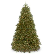 10 ft. Pre-Lit Jersey Fraser Fir Medium Tree with Dual Color LED Lights, Plug-In