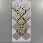 Gold mirrored arabesque mosaic - cbrj1