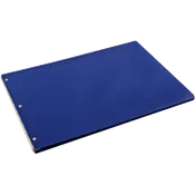 11x17 Binder, Acrylic Fixed 3-Post Landscape Document Organizer. Elegant Blue Portfolio Art Binder for Artwork Storage, Display Tattoo Book, Business Presentations, and Tabloid Size Organization